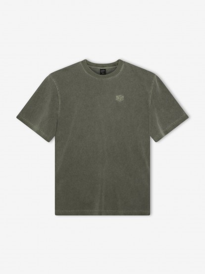 Camiseta Deus Ex Machina Shield Garment Dyed Verde