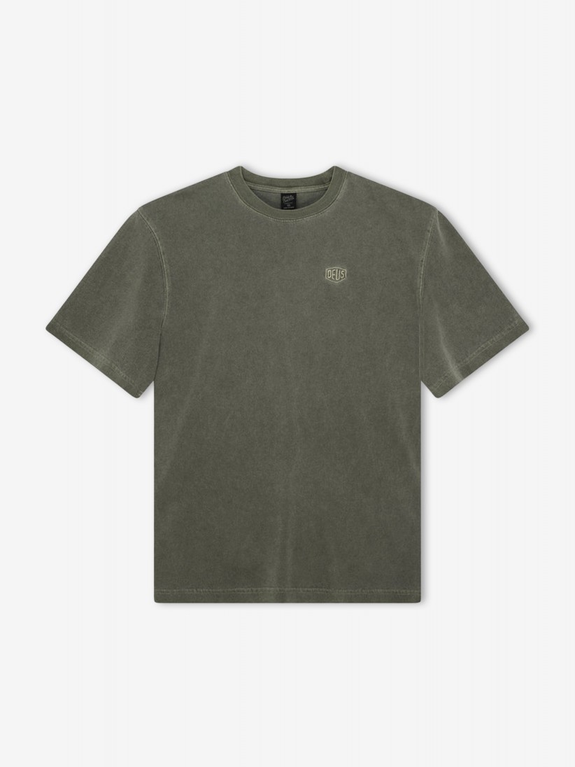 Camiseta Deus Ex Machina Shield Garment Dyed Verde