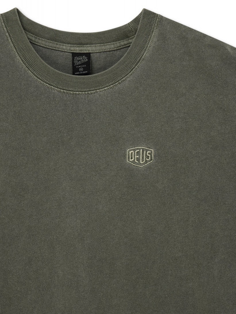 Camiseta Deus Ex Machina Shield Garment Dyed Verde