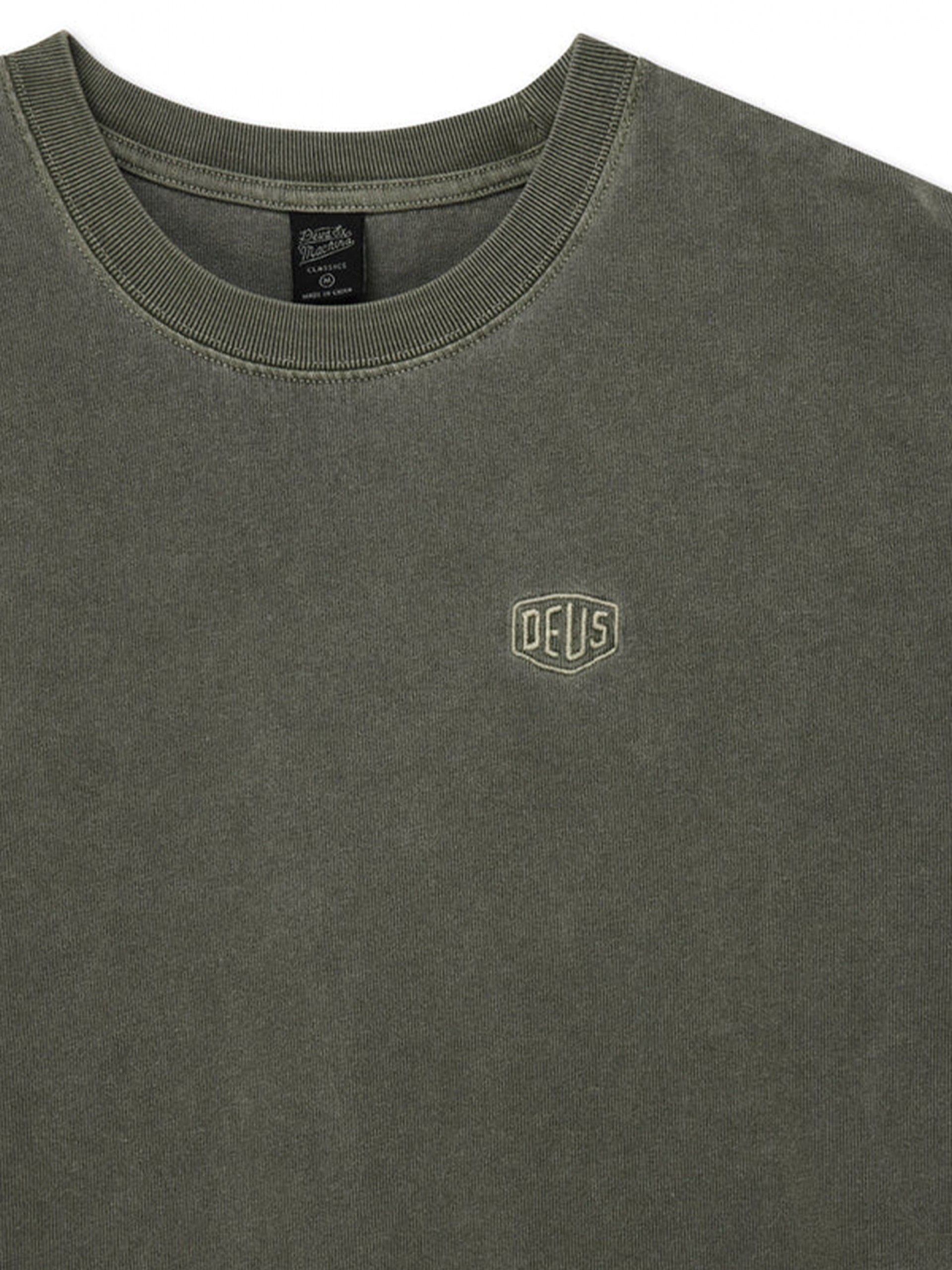 T-shirt Deus Ex Machina Shield Garment Dyed Verde