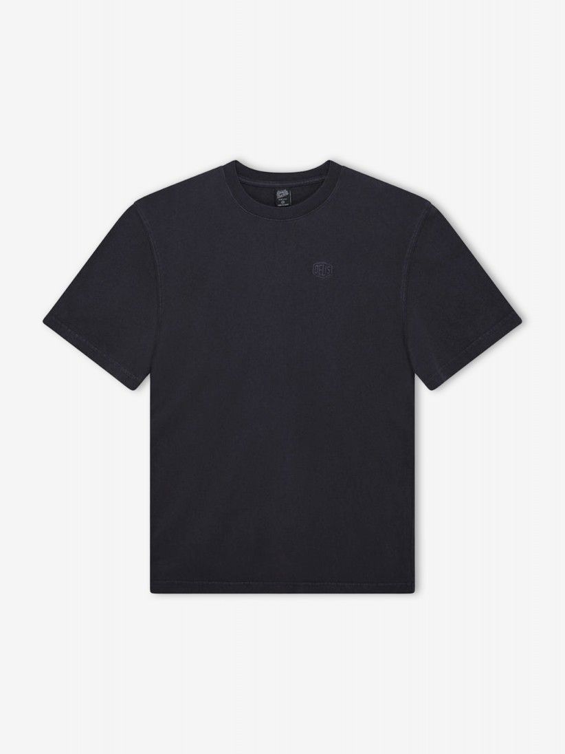 Camiseta Deus Ex Machina Shield Garment Dyed Negra
