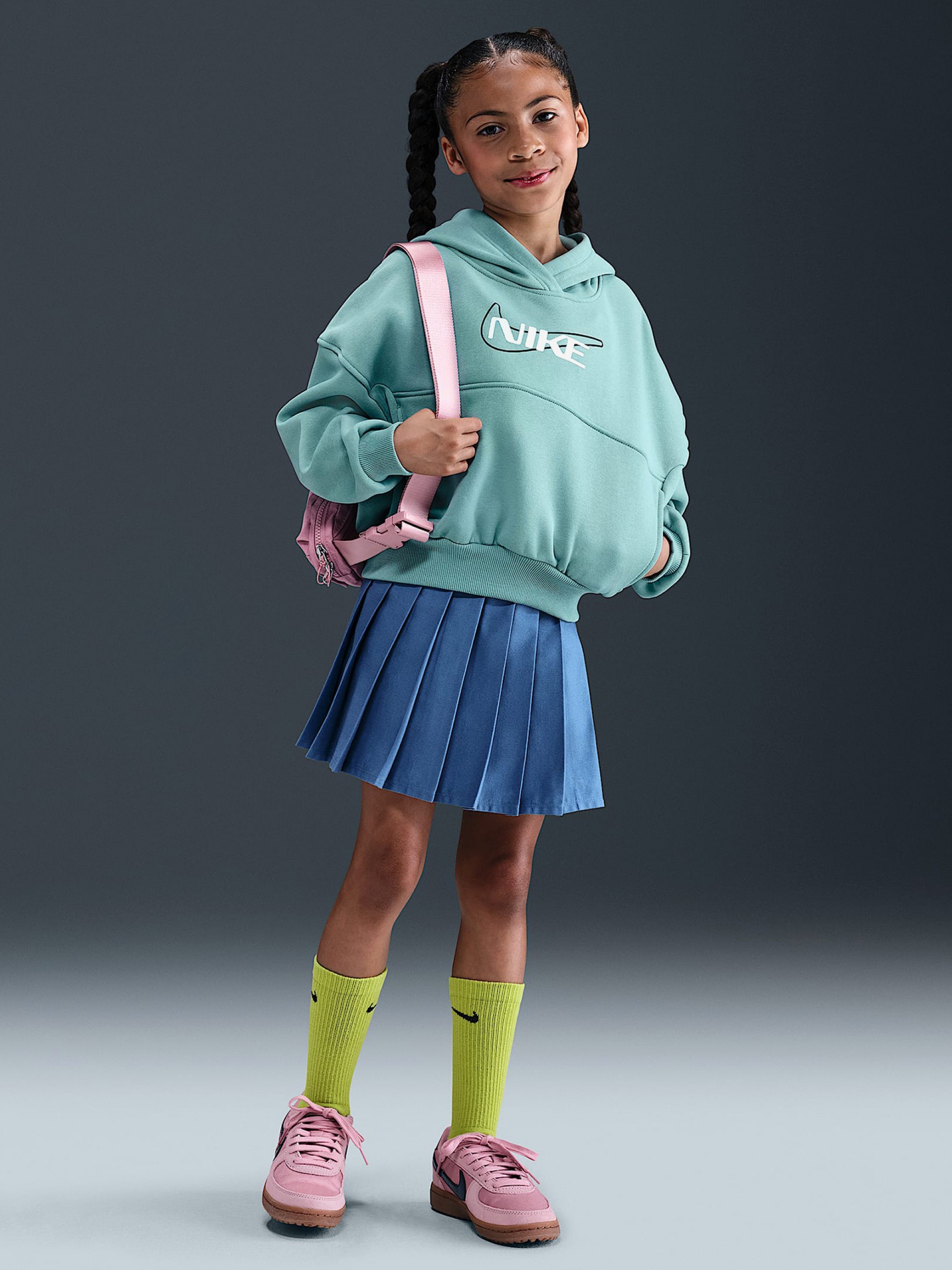 Nike Sportswear Club Fleece Junior Blue Hoodie