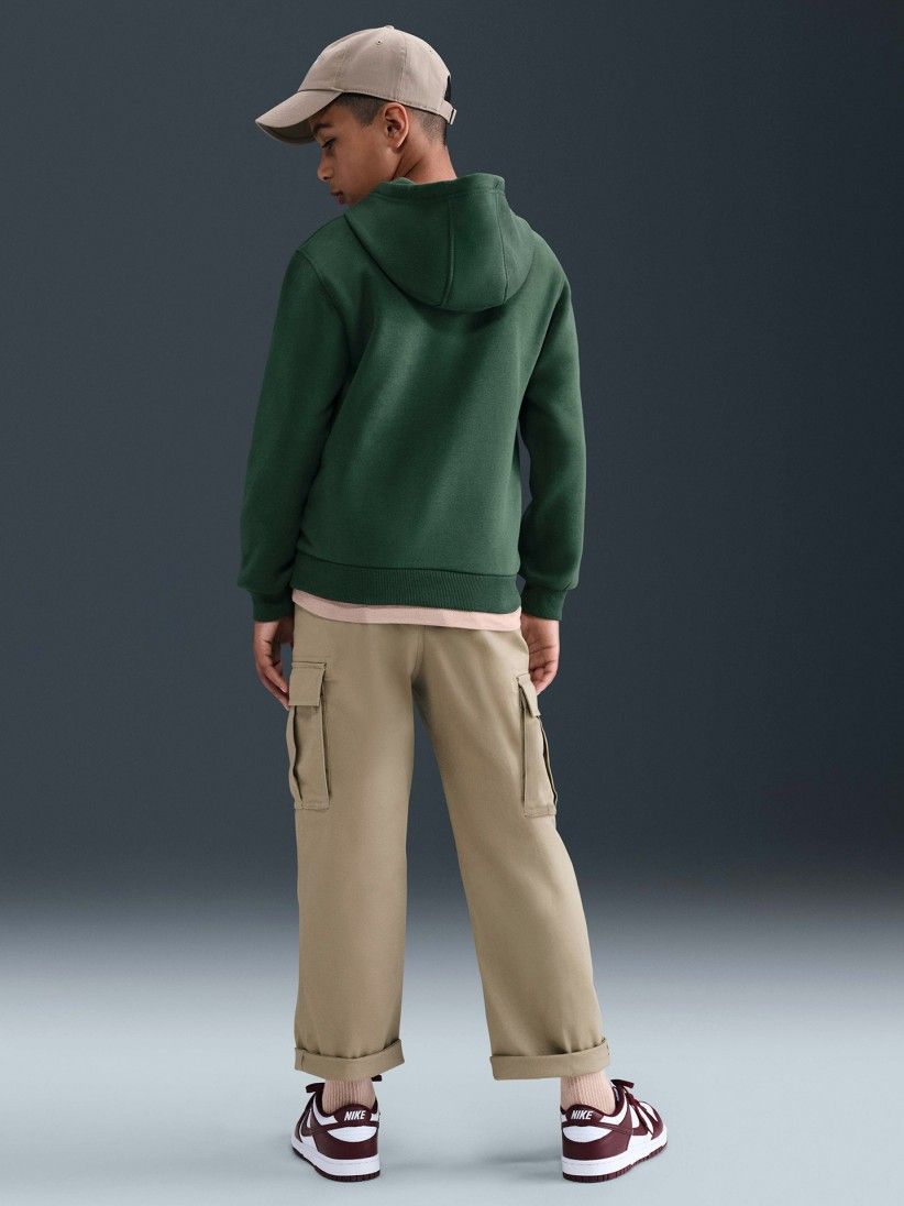 Nike Sportswear Club Fleece Junior Green Hoodie
