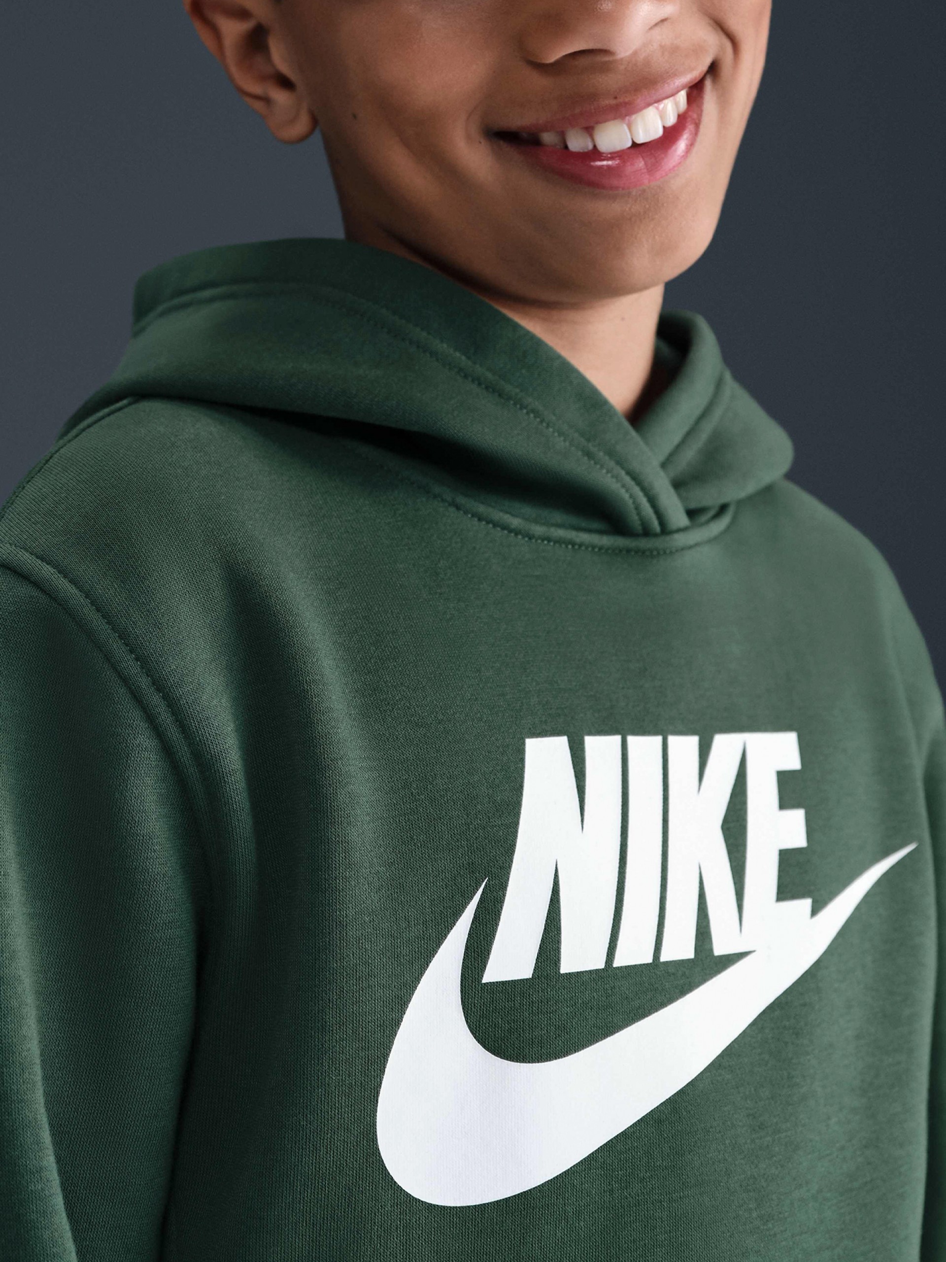 Nike Sportswear Club Fleece Junior Green Hoodie