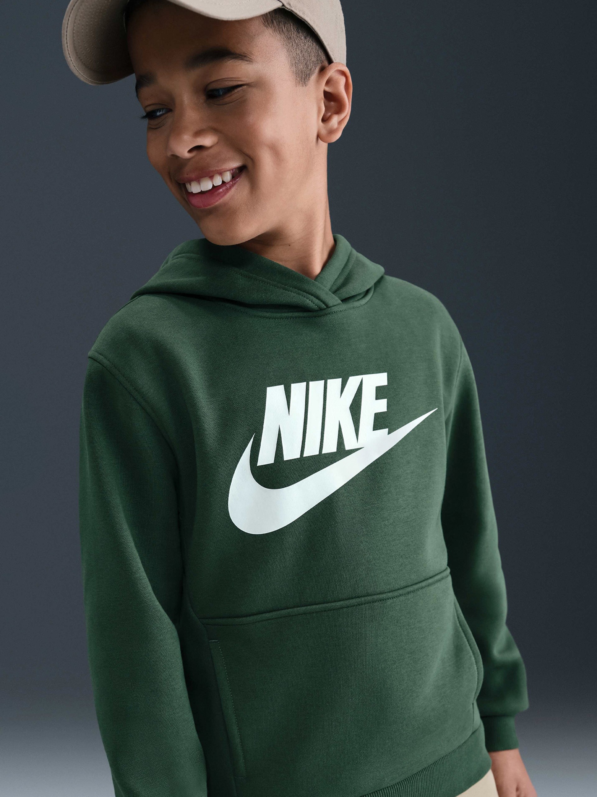Nike Sportswear Club Fleece Junior Green Hoodie
