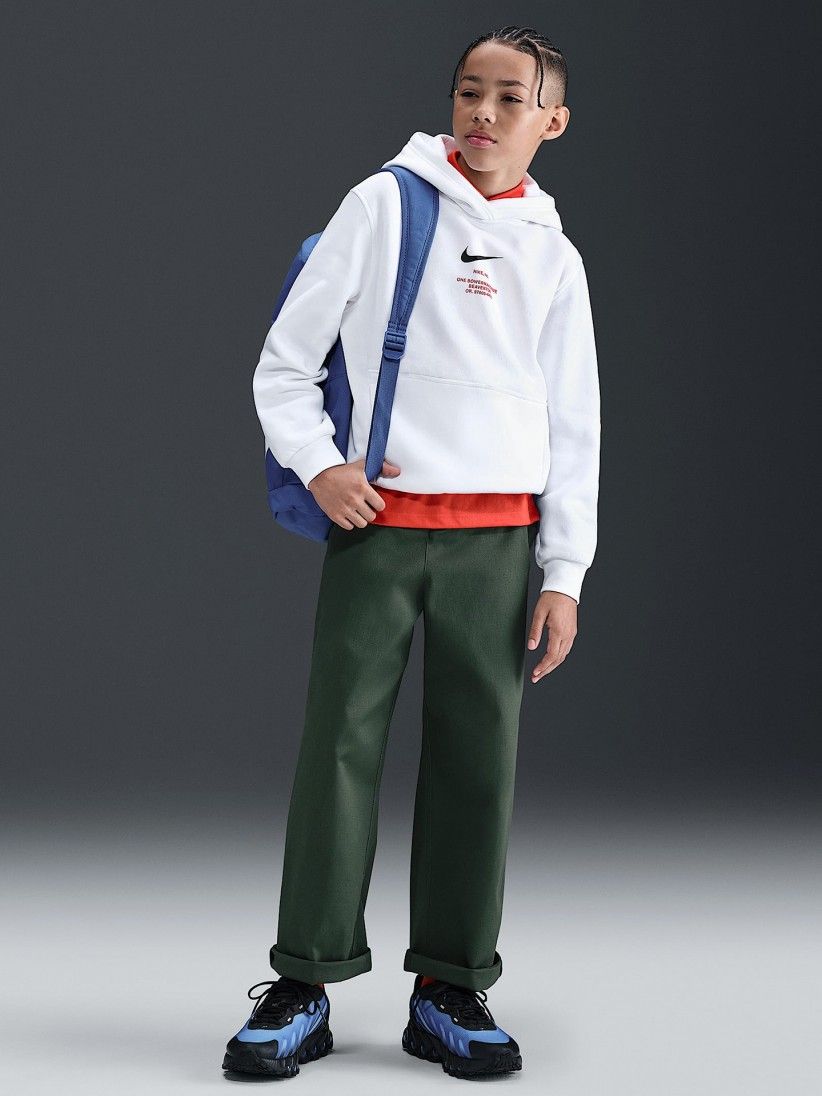 Nike Sportswear Club Fleece Junior White Hoodie