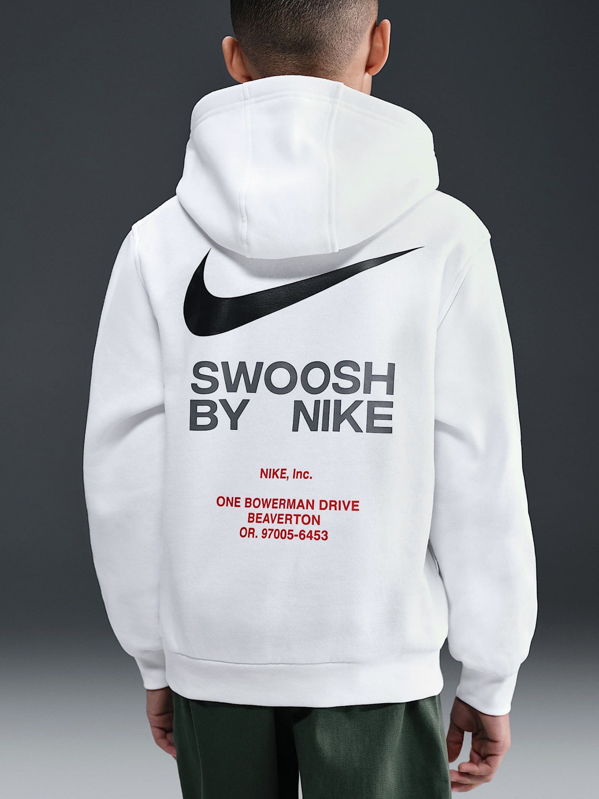Nike Sportswear Club Fleece Junior White Hoodie