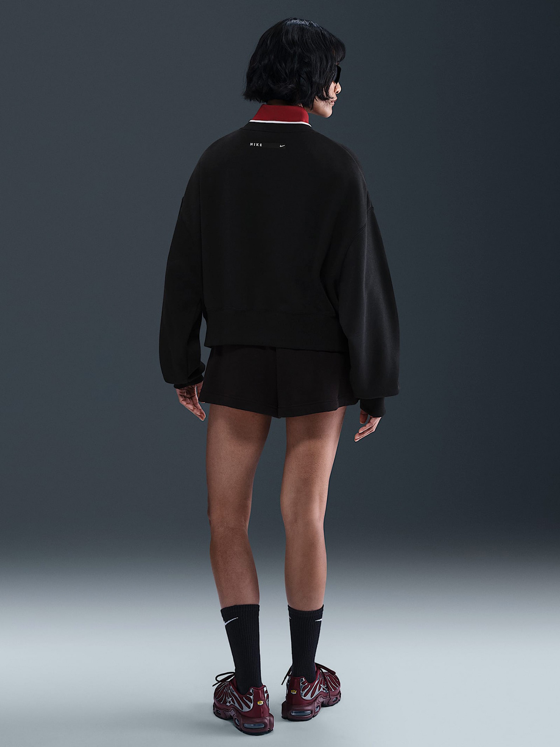 Nike Sportswear Phoenix Fleece Black Sweater For Women