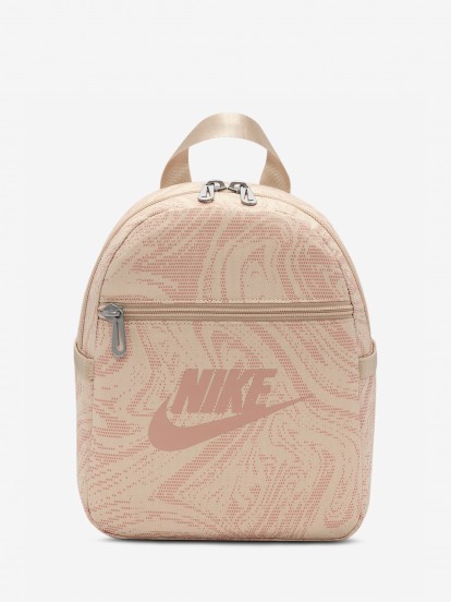 Mochila Nike Sportswear Futura 365 6L Bege e Rosa