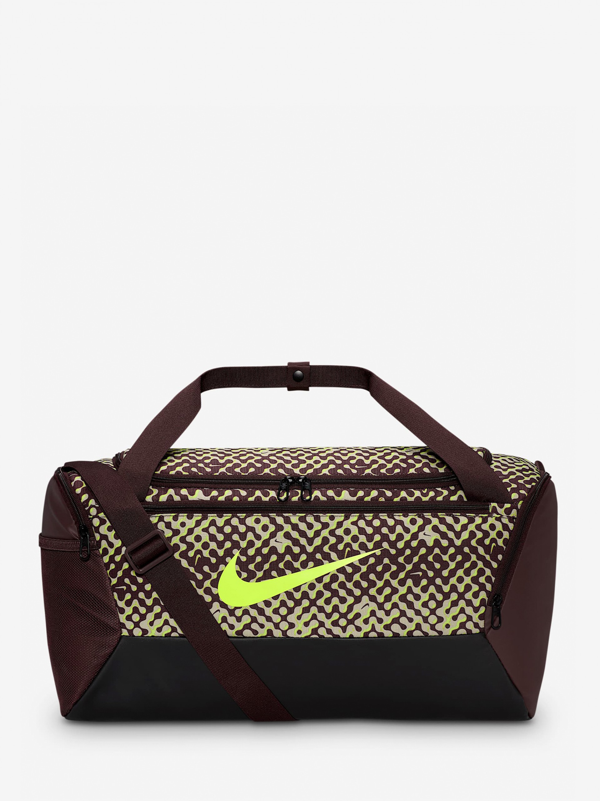Nike Brasilia 9.5 Small 41L Brown and Green Bag