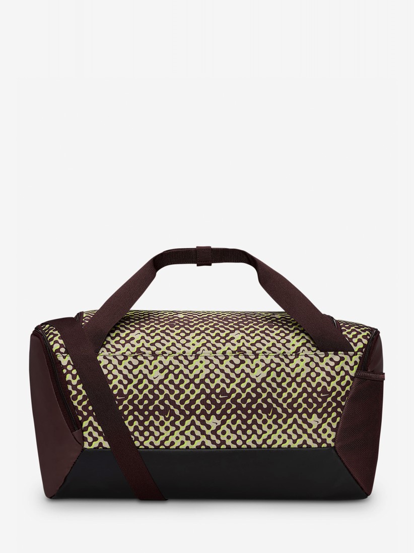 Saco Nike Brasilia 9.5 Pequeno 41L Castanho e Verde