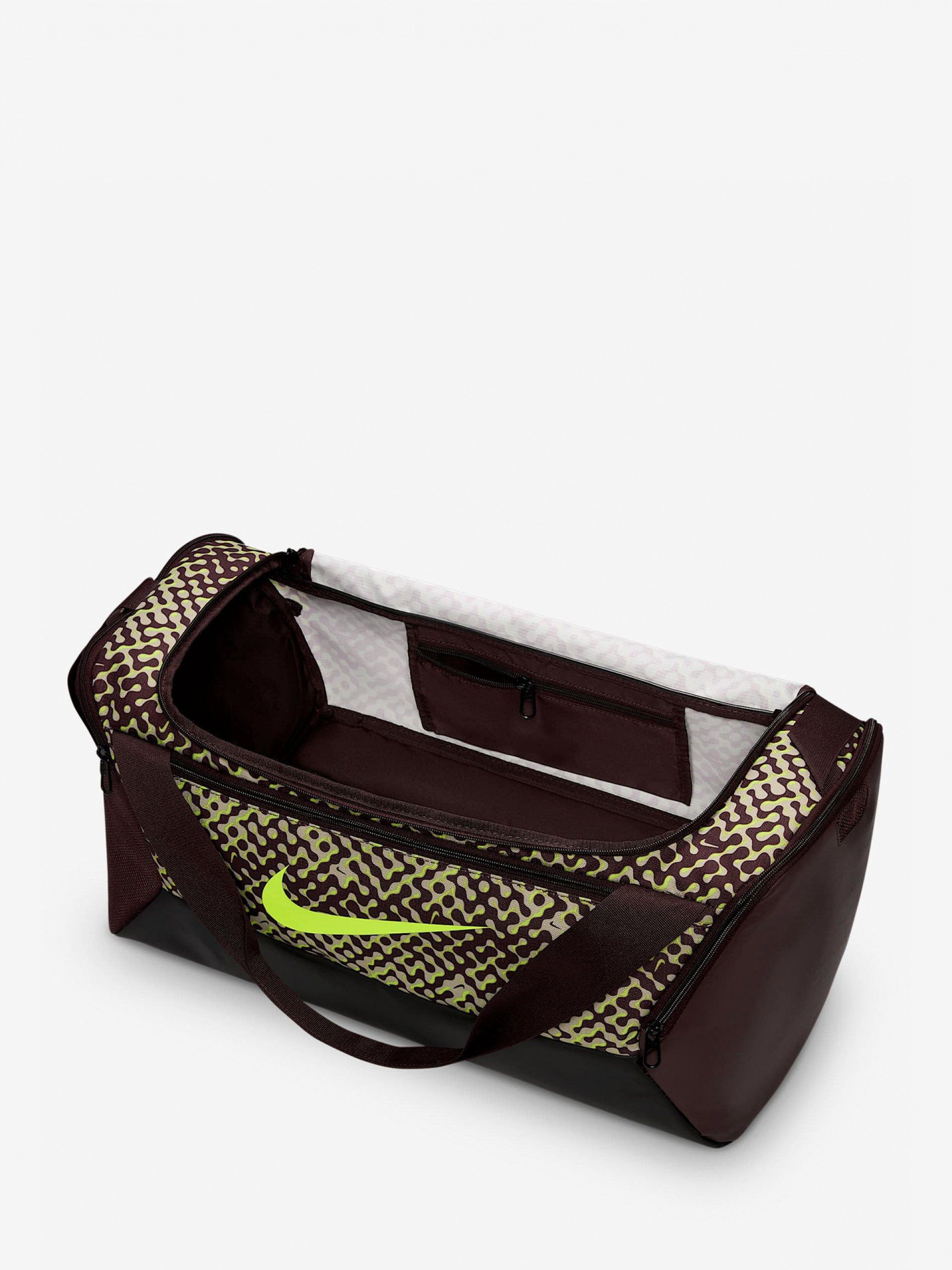 Nike Brasilia 9.5 Small 41L Brown and Green Bag