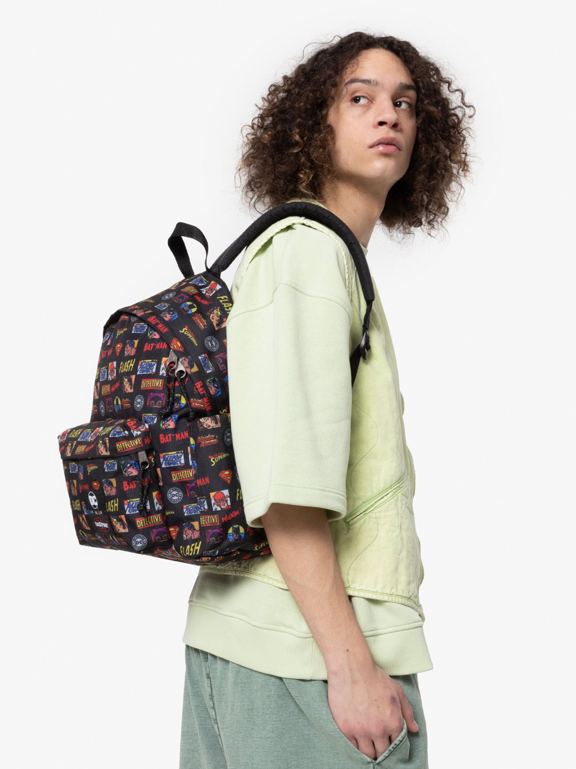 Mochila Escolar Eastpak Day Pak'R DC Icons Preta