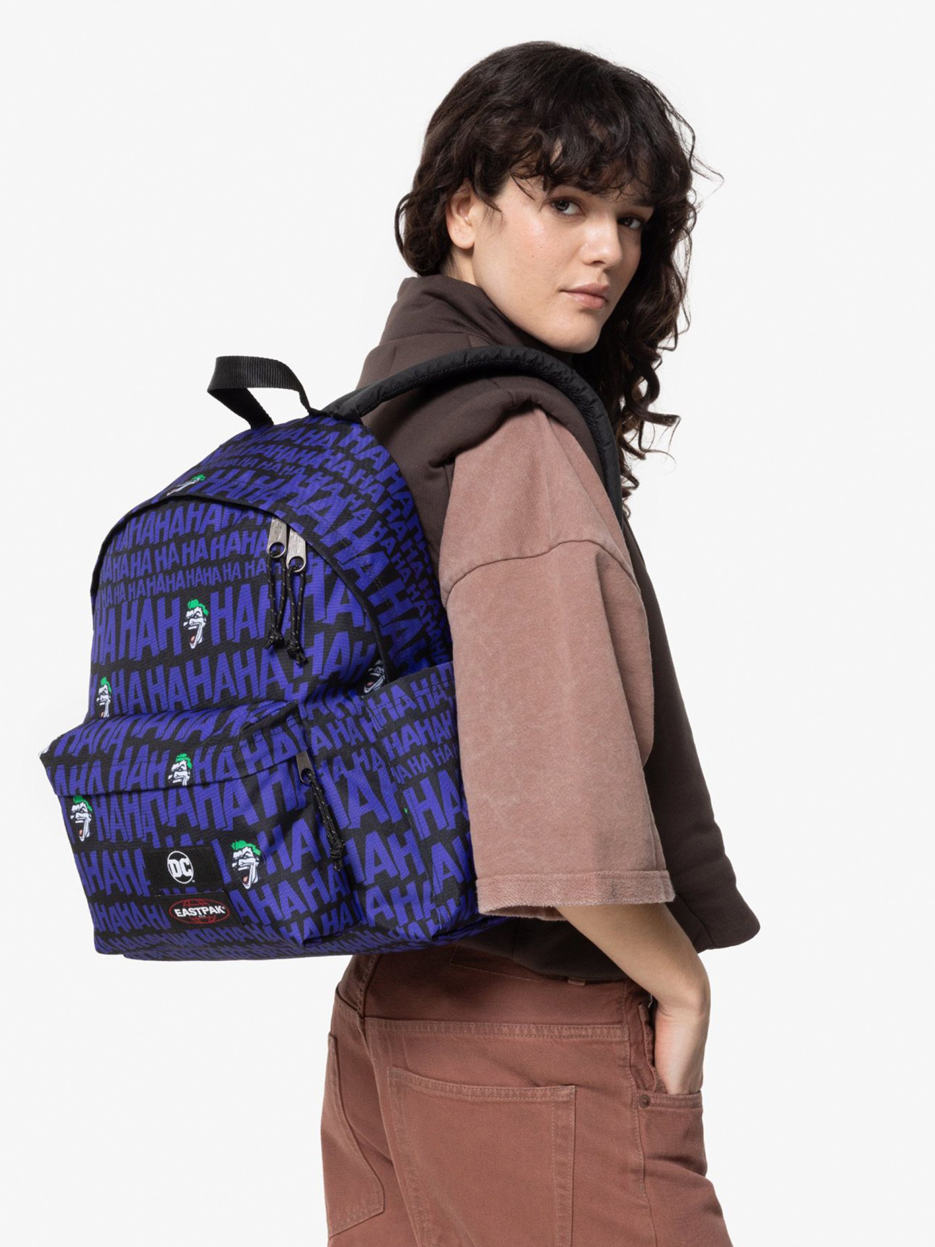 Mochila Escolar Eastpak Day Pak'R The Joker Preta e Azul