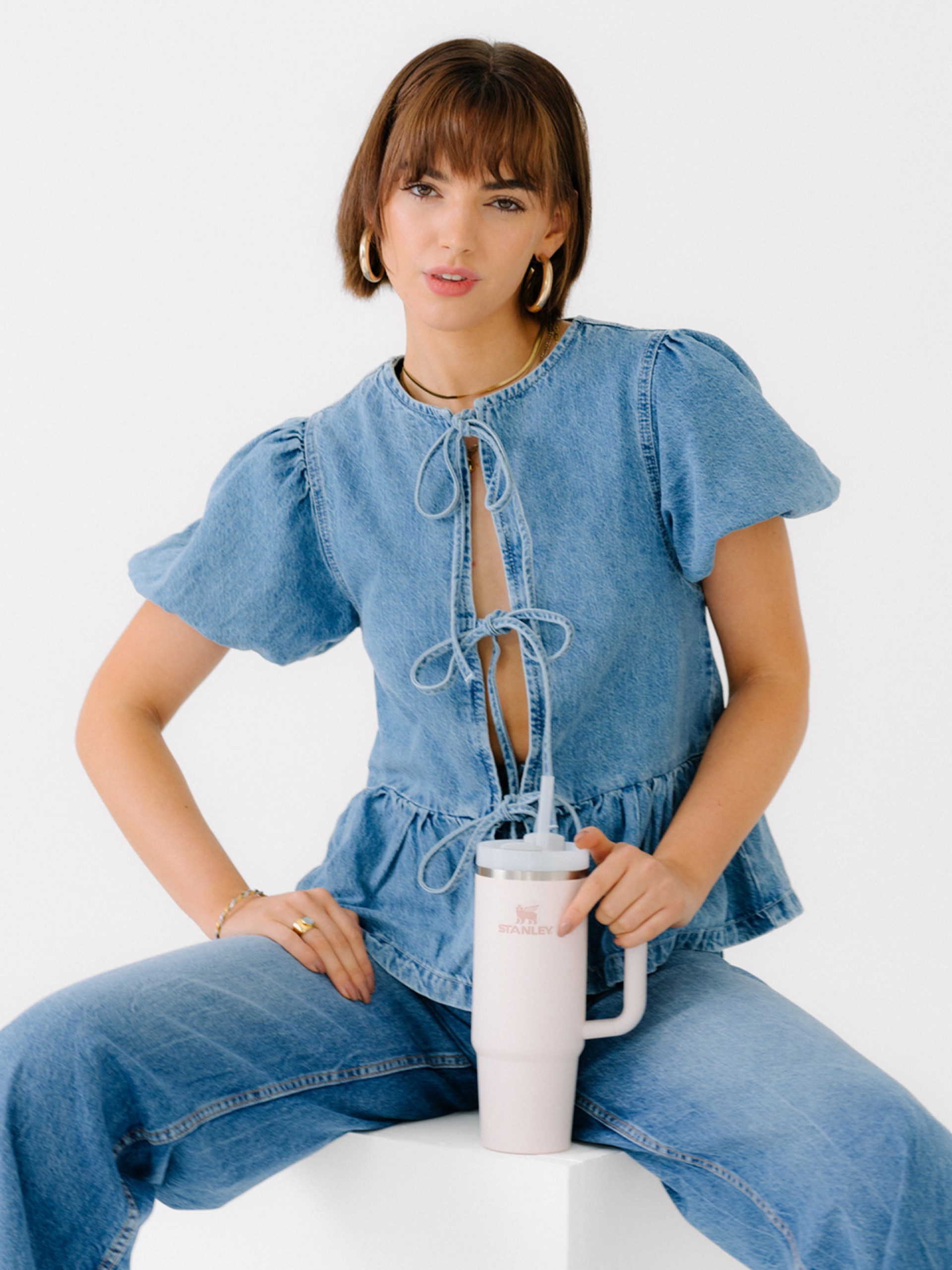 Copo Térmico Stanley Quencher H2.0 Flowstate Tumbler 0.89L Rosa