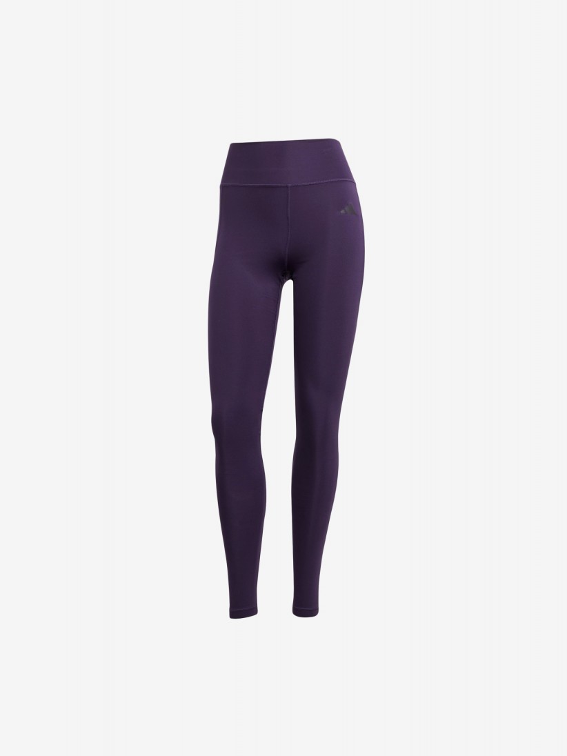 Adidas Optime Essentials Stash Pocket Full-Length Purple Training Leggings