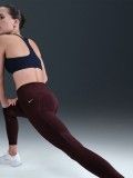 Leggings de Treino Nike Fast Mid-Rise 7/8 Bordeaux Para Mulher