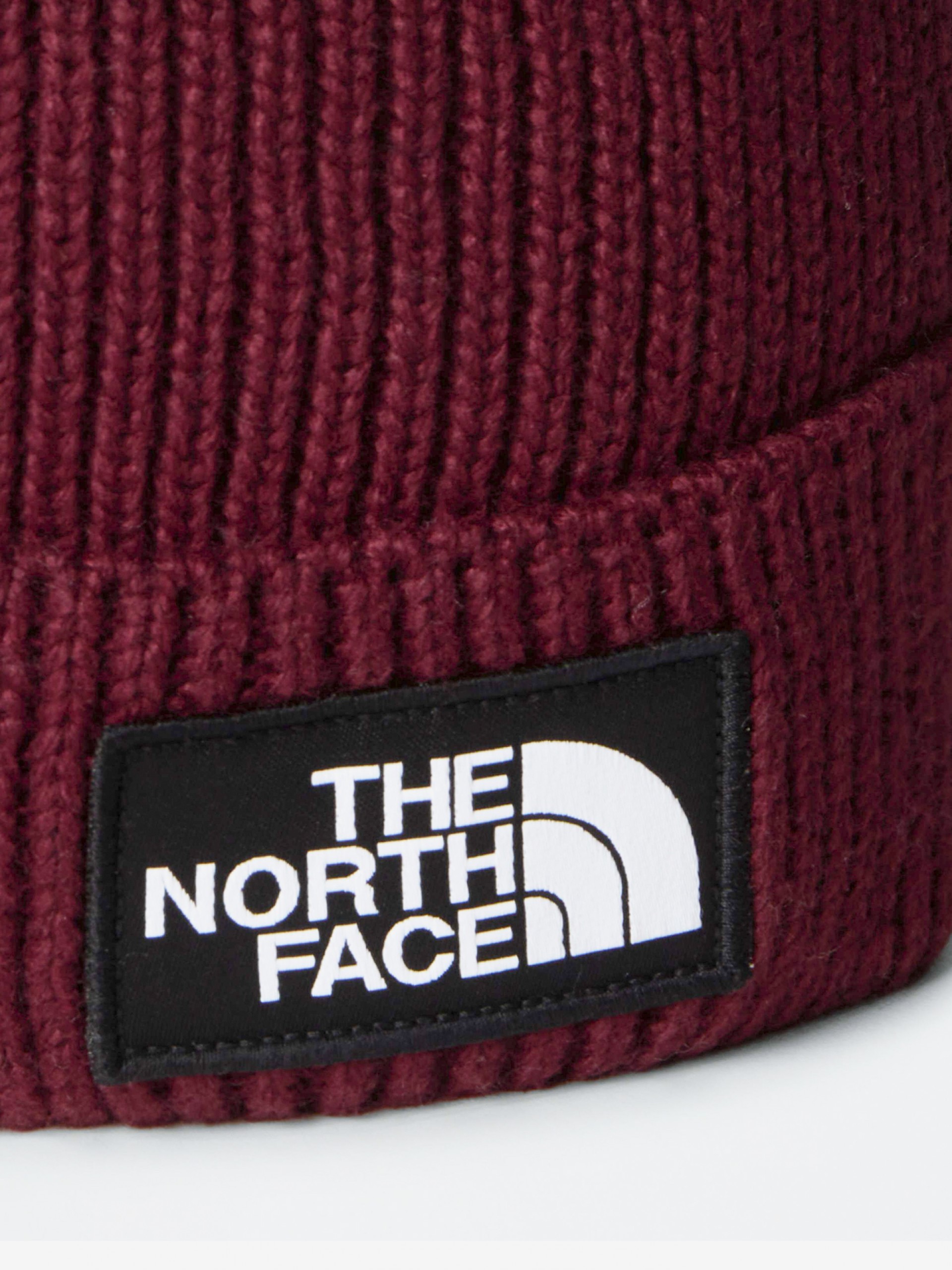 Gorro The North Face Logo Box Pompom Burdeos