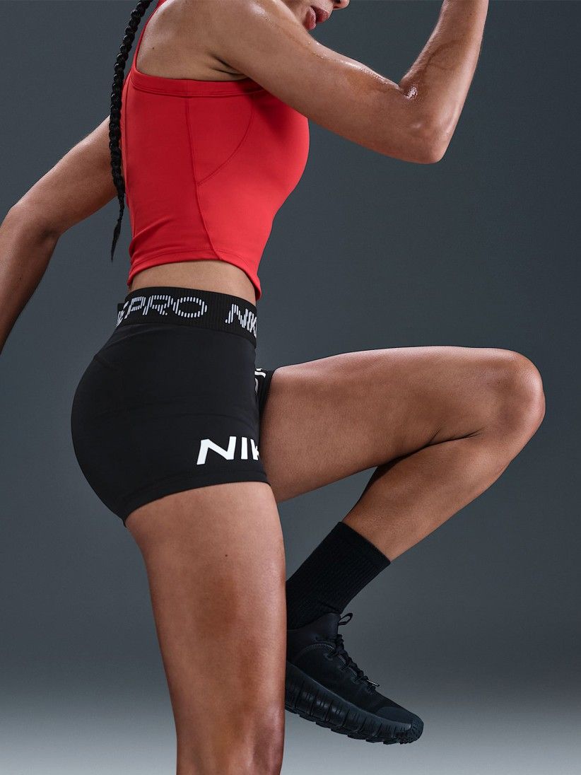 Nike Pro Mid-Rise 7.5cm Black Biker Shorts For Women