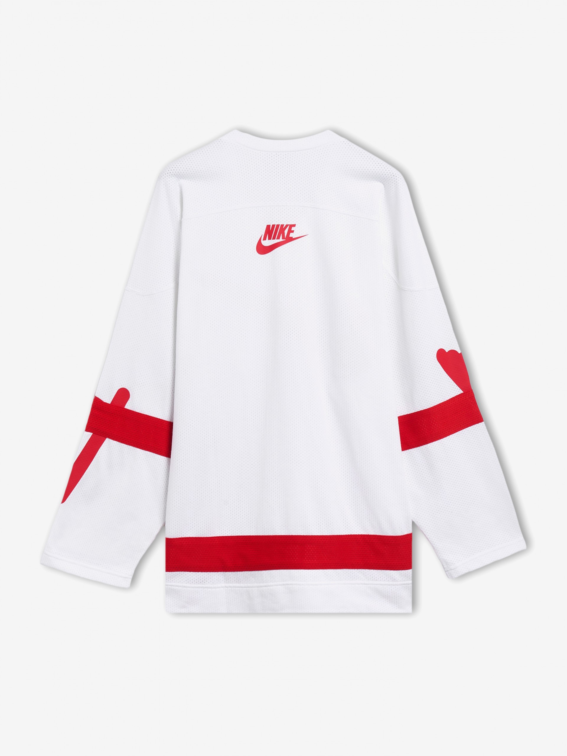 Sudadera Nike Sportswear Club Blanca y Roja Para Hombre