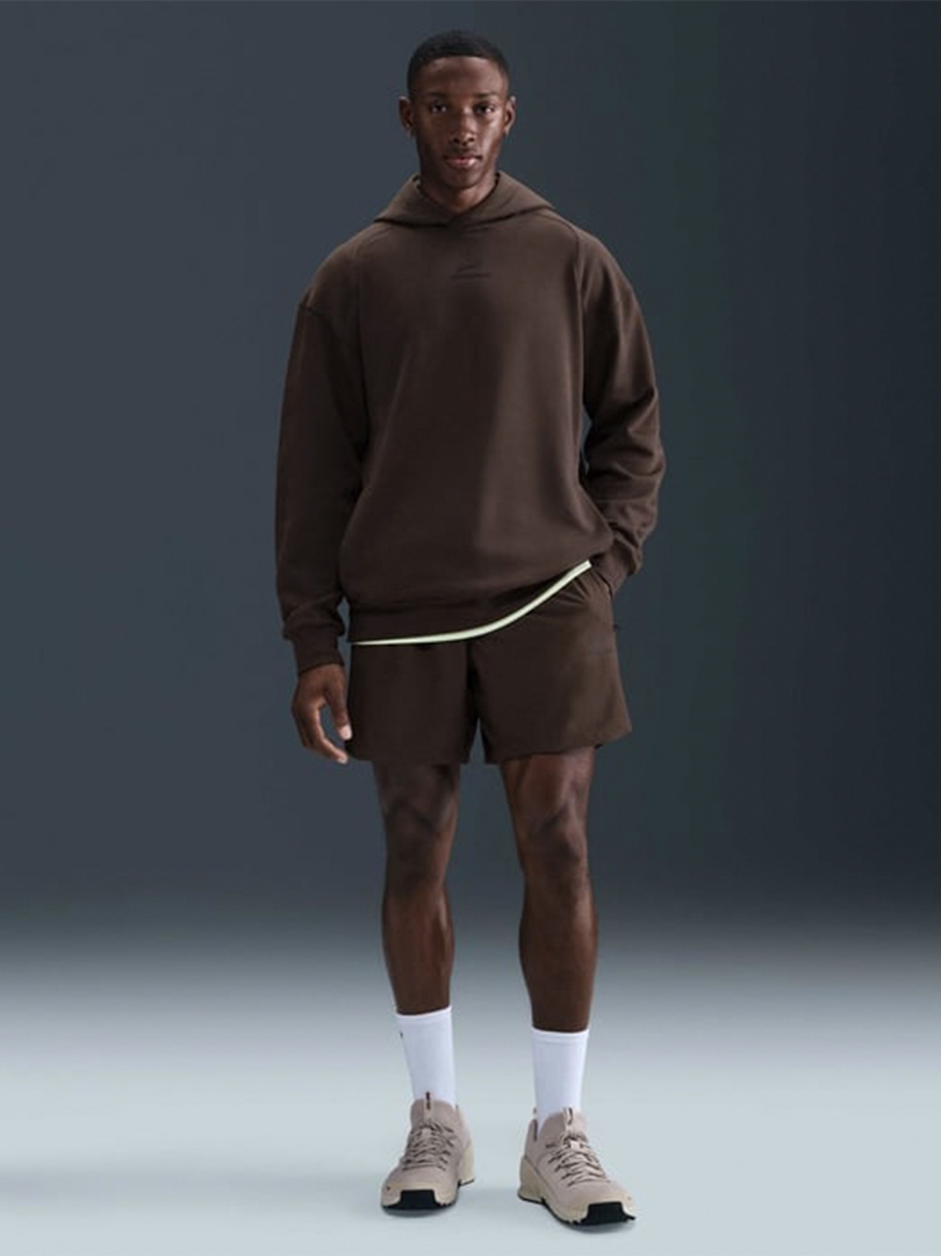 Pantalones Cortos de Entrenamiento Nike Pro Dri-FIT 15cm Marrones Para Hombre