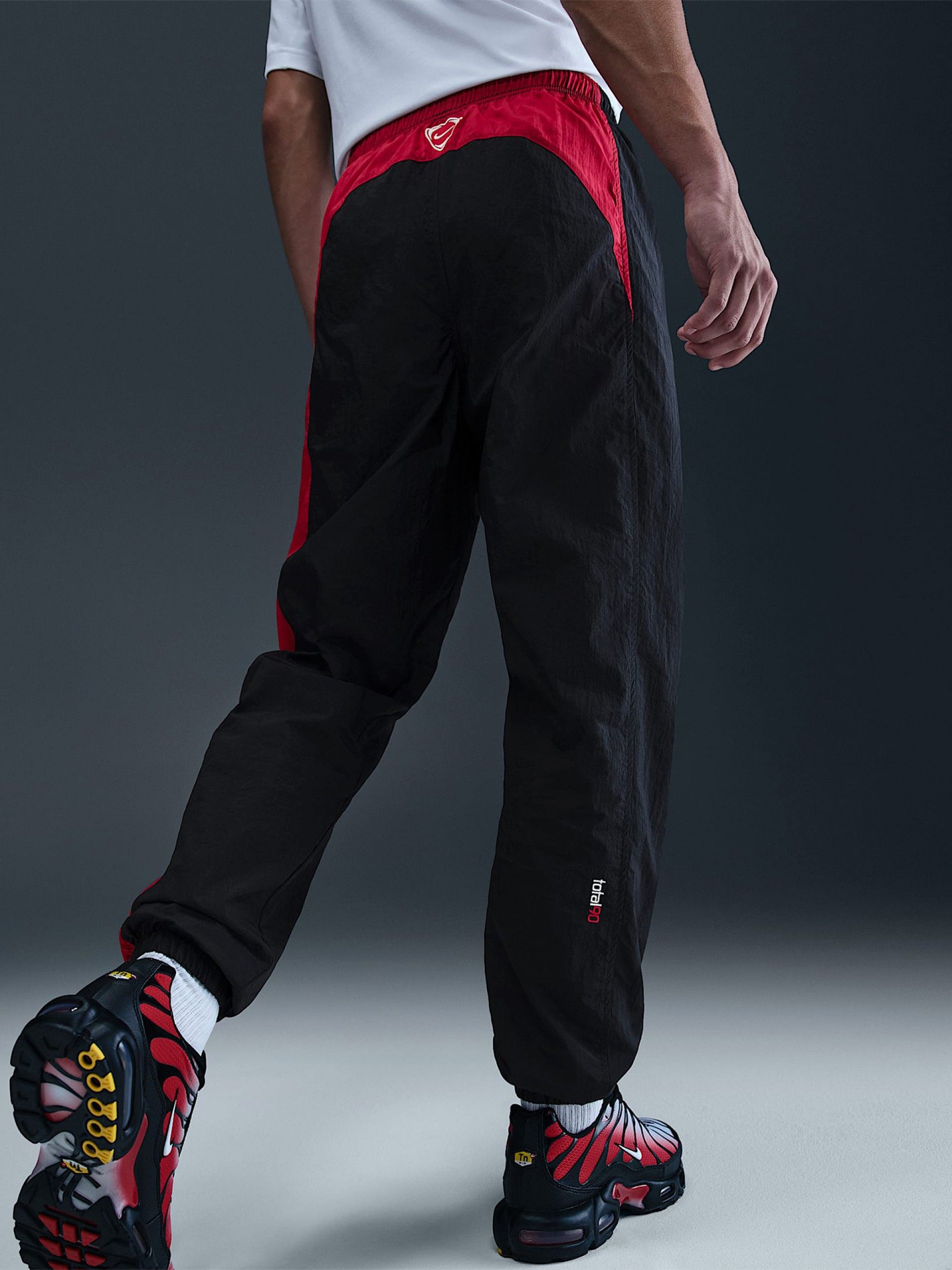 Nike Total 90 Black and Red Football Trousers For Men