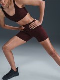 Nike Zenvy High Rise 13cm Burgundy Biker Shorts For Women