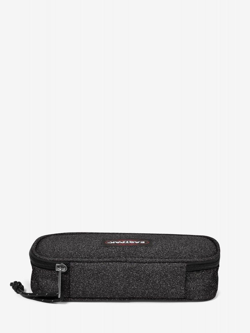 Estojo Eastpak Oval Single Preto Brilhante
