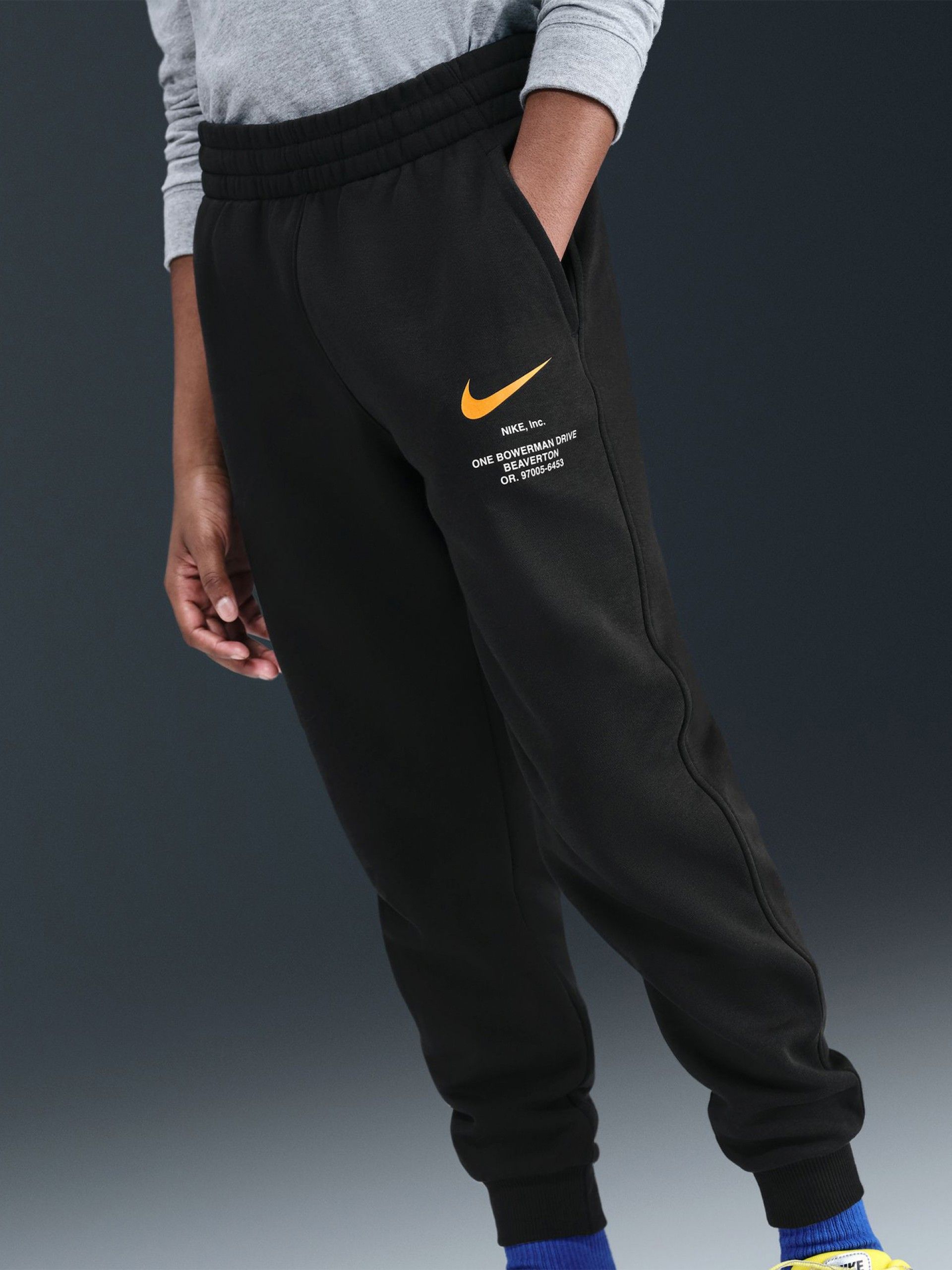 Pantalones Nike Sportswear Fleece Júnior Negros