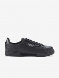 Sapatilhas Fred Perry B722 Pretas Em Couro Granulado