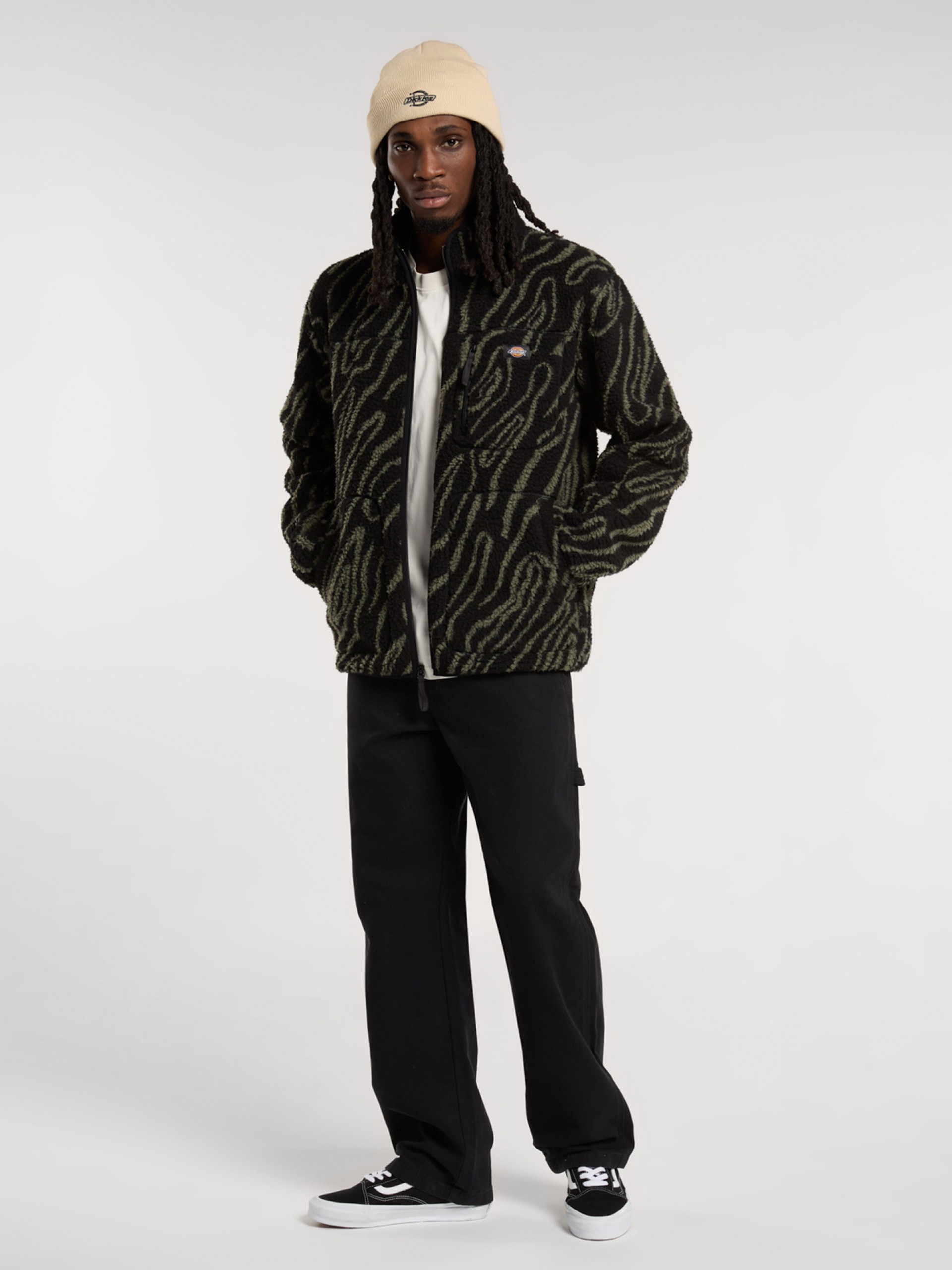 Chaqueta Dickies Mount Hope Negra Estampada