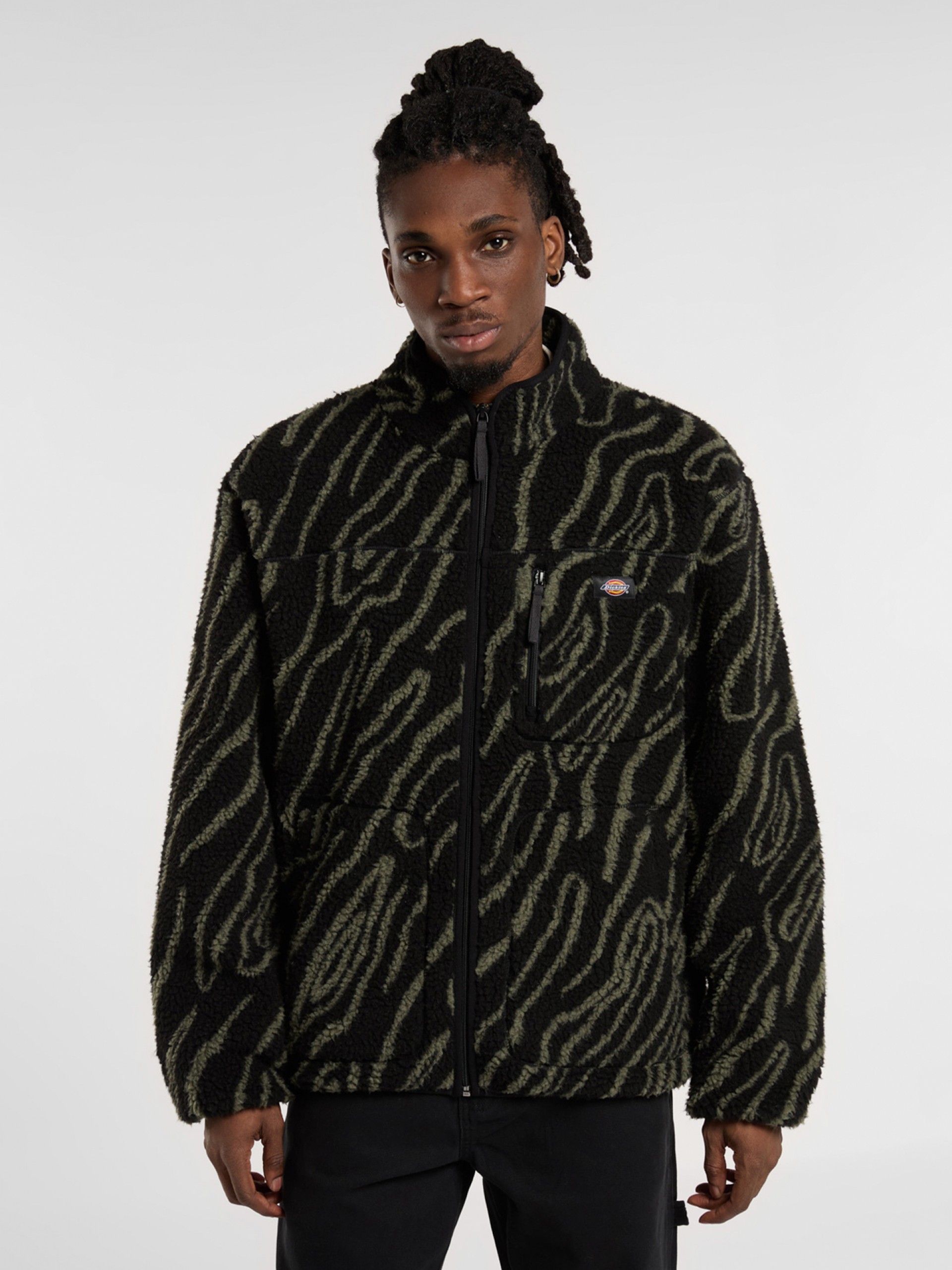 Chaqueta Dickies Mount Hope Negra Estampada