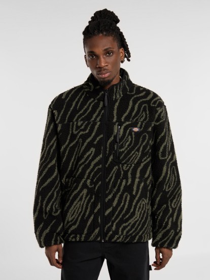 Casaco Dickies Mount Hope Preto Estampado