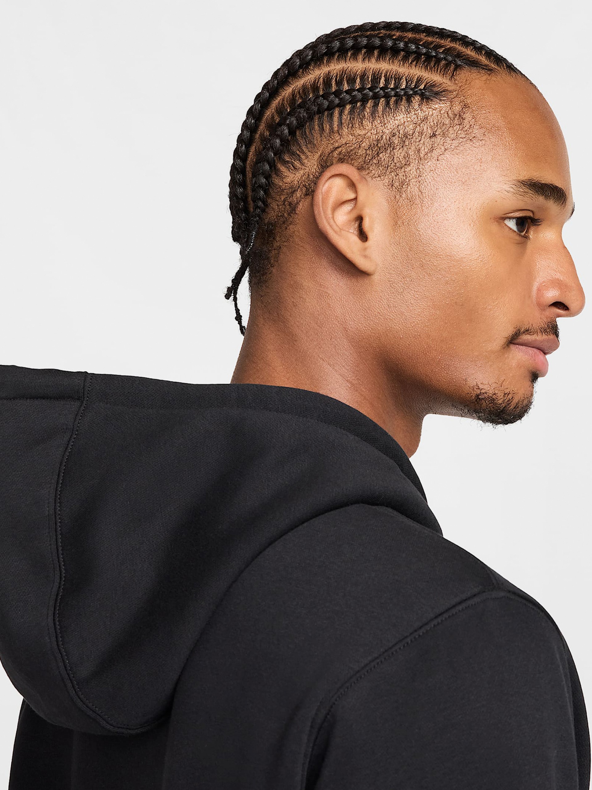 Nike Club Black Hooded Jacket For Men