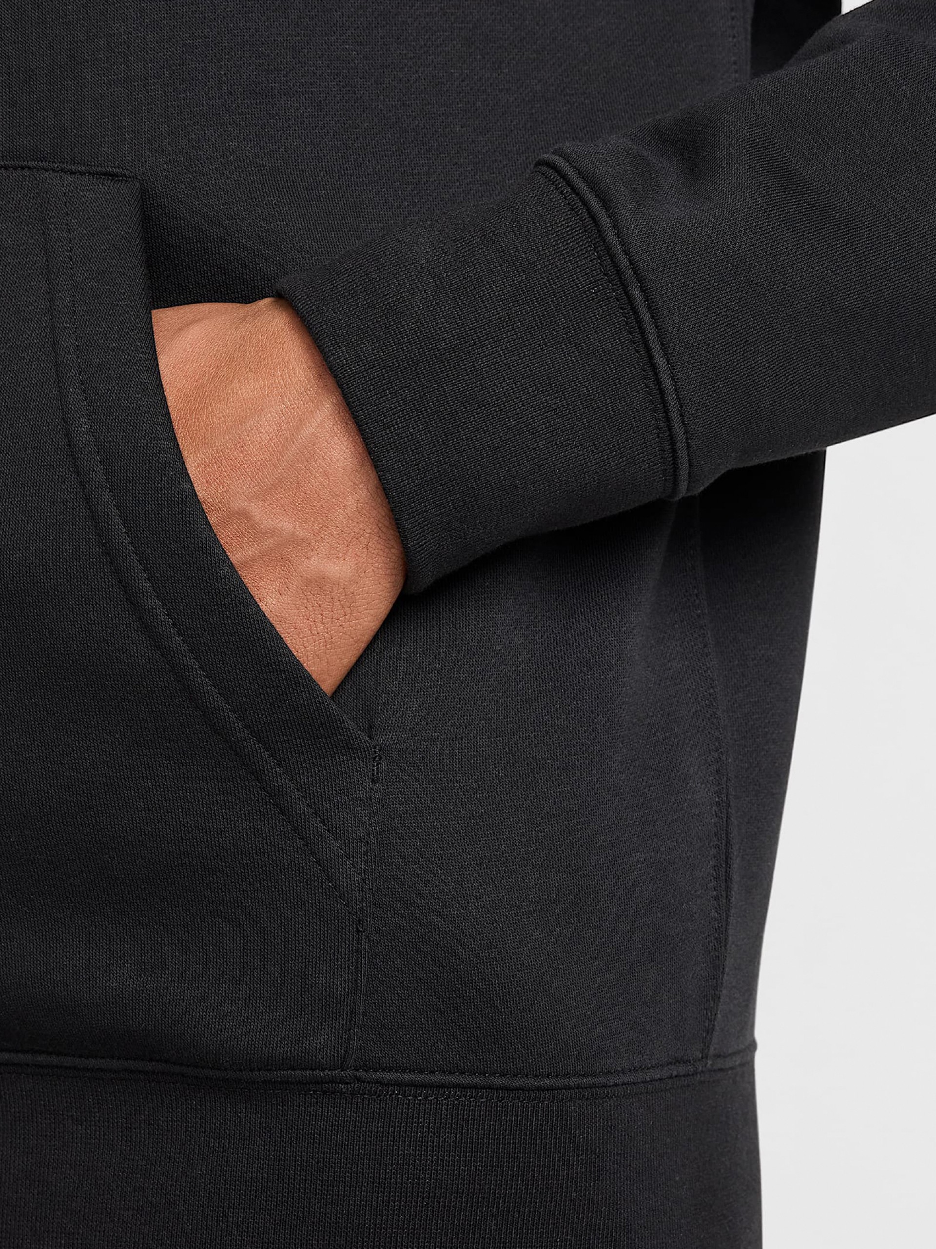 Nike Club Black Hooded Jacket For Men