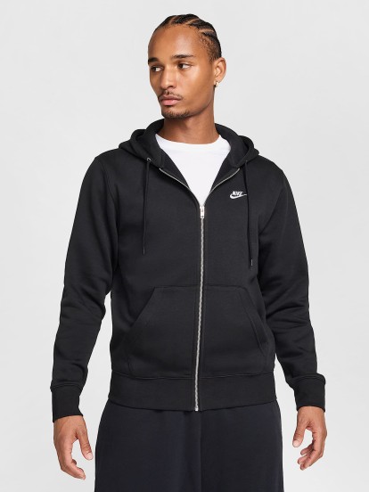 Casaco com Capuz Nike Club Preto Para Homem