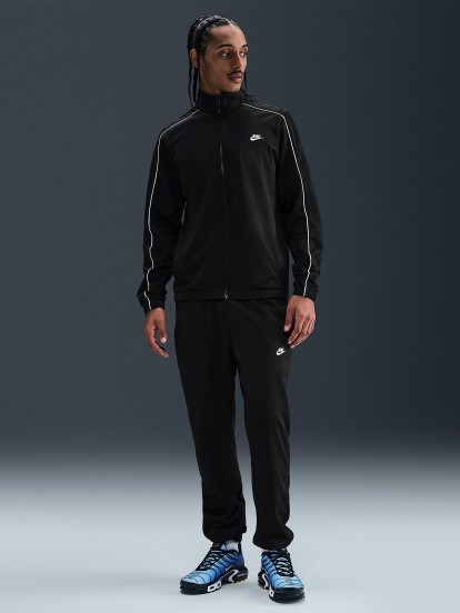 Fato de Treino Nike Club Poly Knit Preto Para Homem