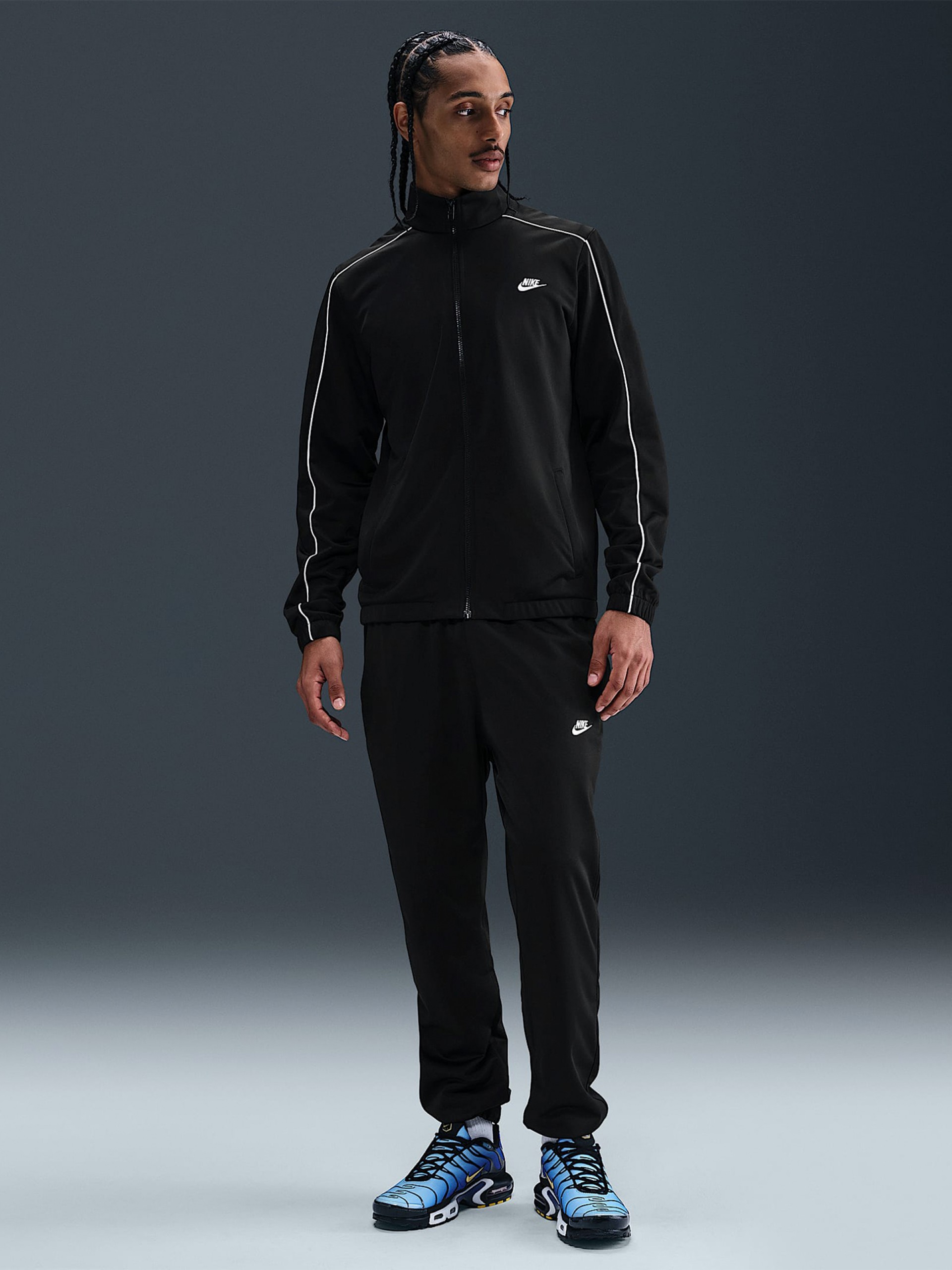 Chándal Nike Club Poly Knit Negro Para Hombre
