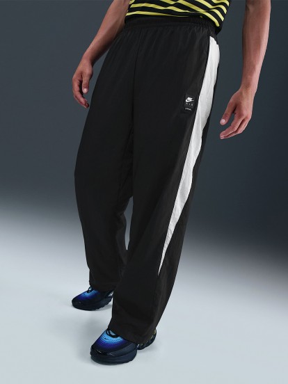 Nike Air Woven Black and White Trousers For Men