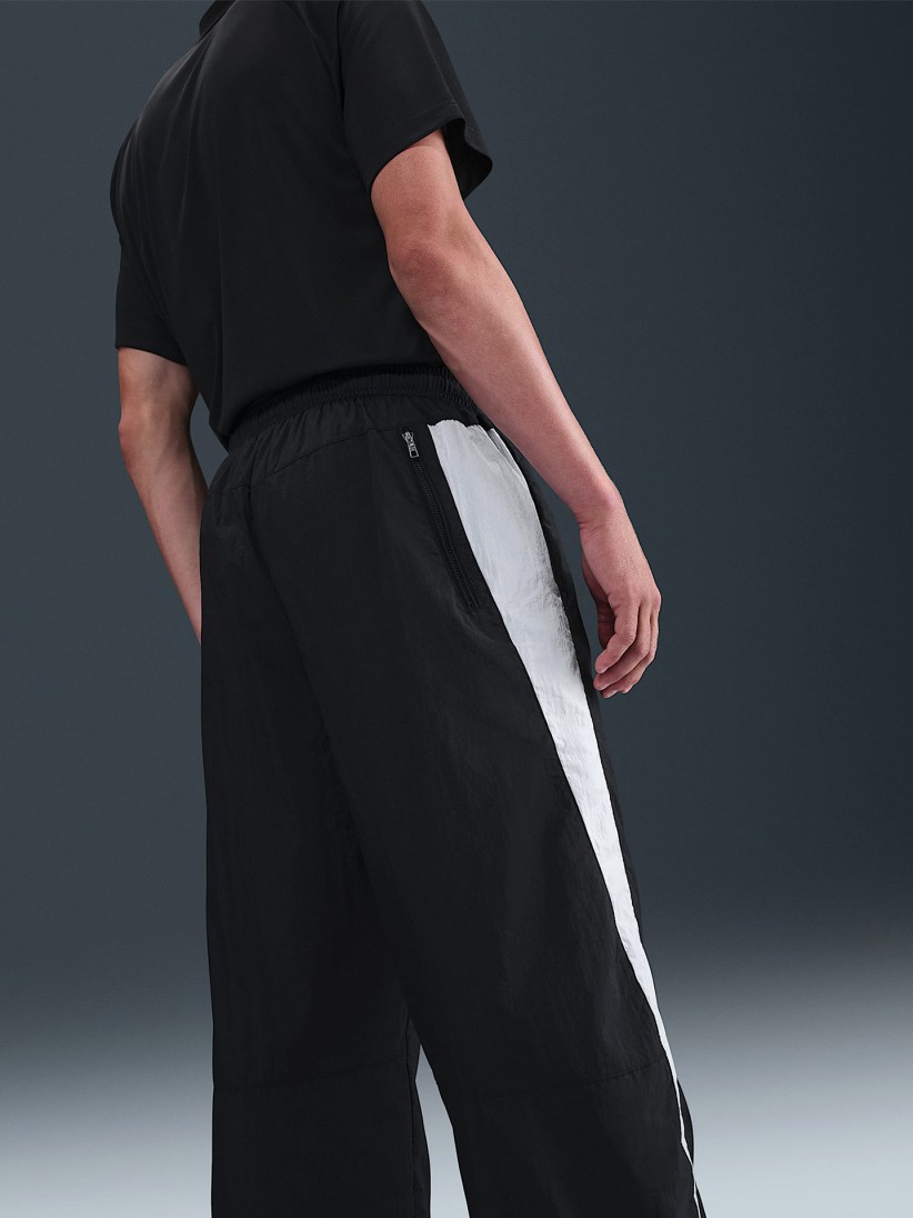 Nike Air Woven Black and White Trousers For Men