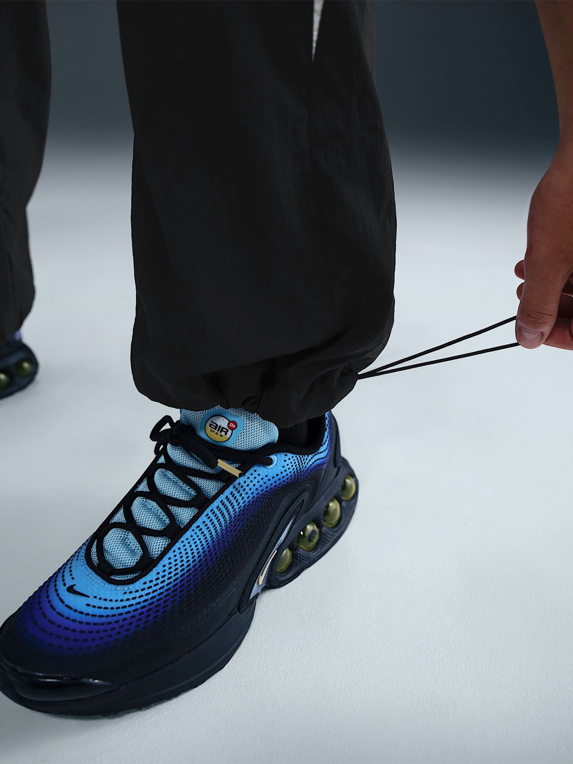 Nike Air Woven Black and White Trousers For Men