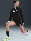 Nike Swoosh Dri-FIT Mid-Rise Loose 7.5cm Black Running Shorts For Women