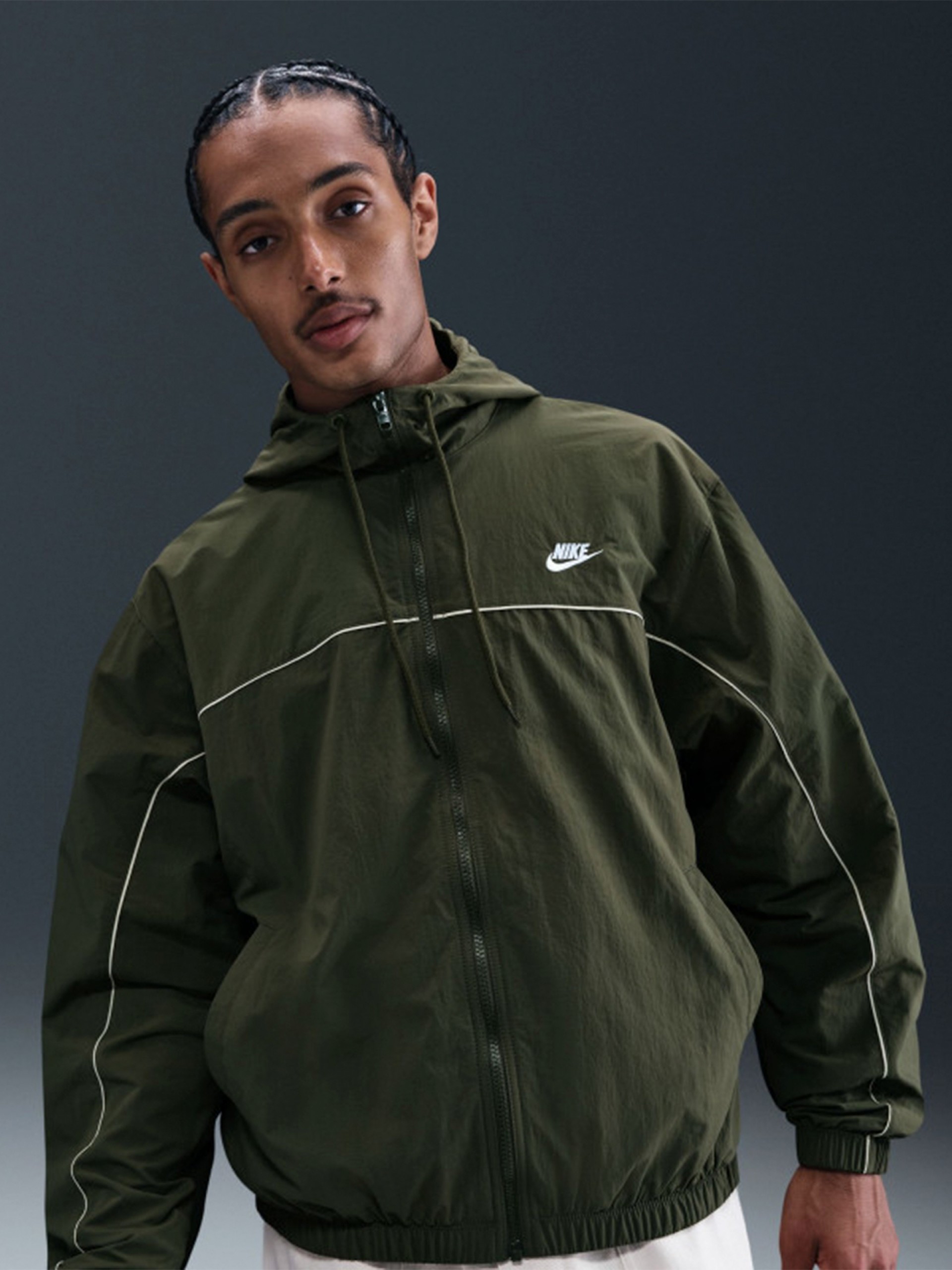 Casaco com Capuz Nike Club Verde Para Homem