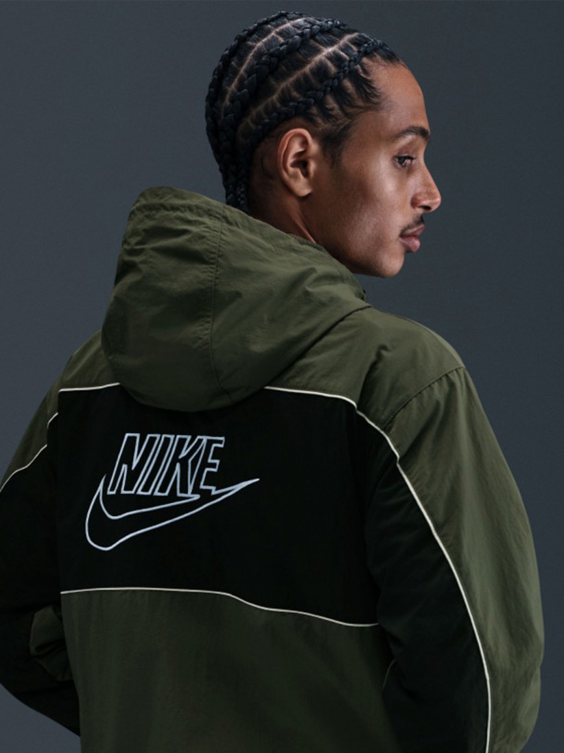 Casaco com Capuz Nike Club Verde Para Homem