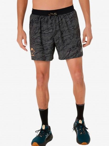 Cales de Trail Asics Fujitrail All Over Print 12.7cm Pretos e Cinzentos