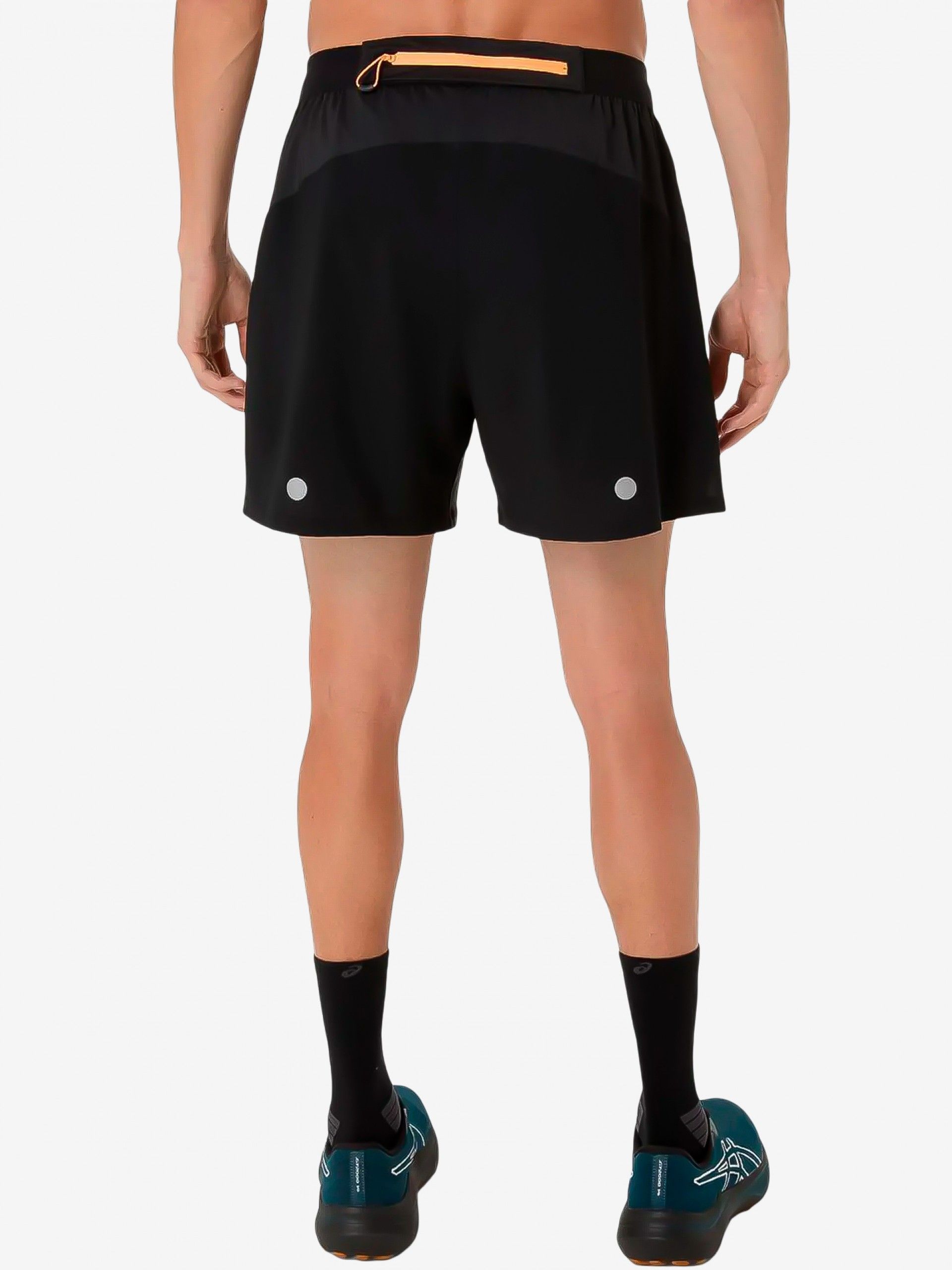 Pantalones Cortos de Trail Asics Fujitrail All Over Print 12.7cm Negros y Grises