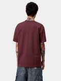 Carhartt WIP American Script Burgundy T-shirt