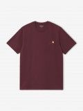 Carhartt WIP American Script Burgundy T-shirt