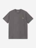 Camiseta Carhartt WIP American Script Gris