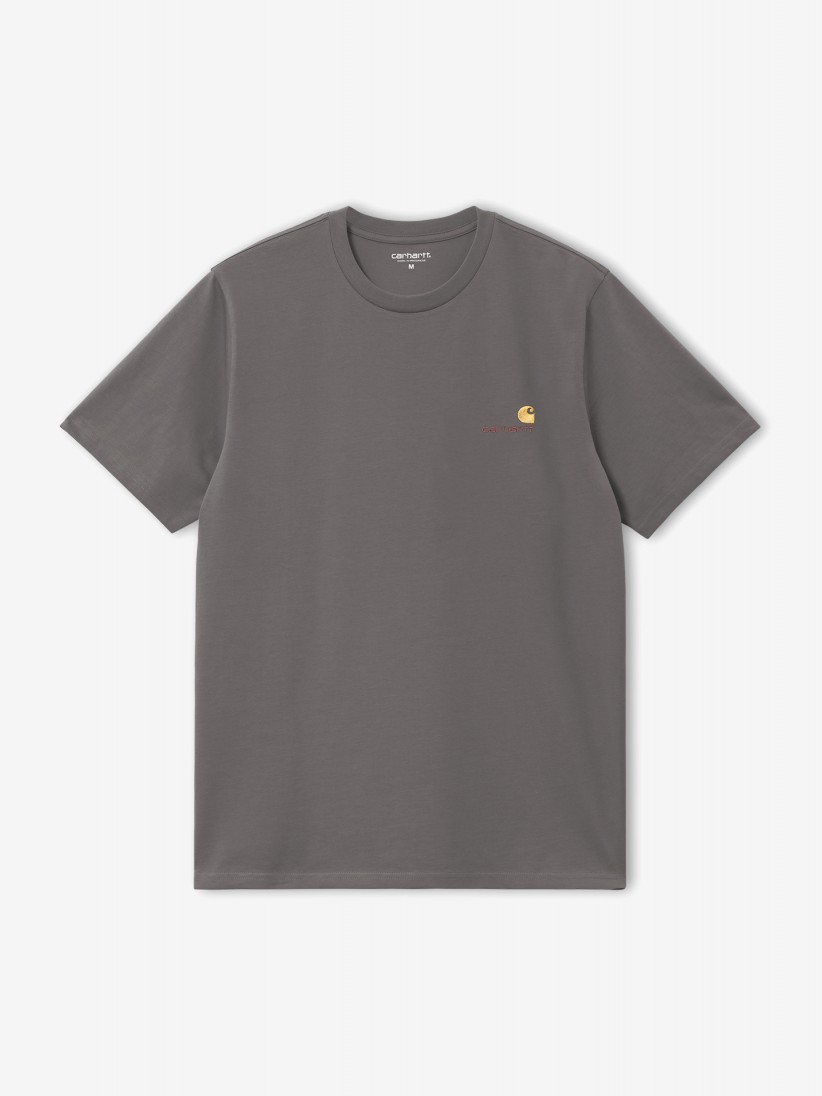 Camiseta Carhartt WIP American Script Gris